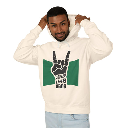 Hoodie — 'Chop Life Gang' Rock Hand Graphic Lightweight Hooded Sweatshirt