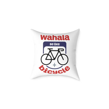 Wahala be like Bicycle-Themed Decorative Pillow, Fun and Whimsical Home Accent, Cycling Lover Gift, Couch Cushion, Modern Living Room Decor