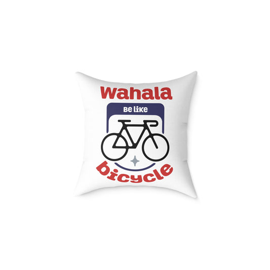 Wahala be like Bicycle-Themed Decorative Pillow, Fun and Whimsical Home Accent, Cycling Lover Gift, Couch Cushion, Modern Living Room Decor