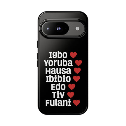 Phone Case — Nigerian Ethnic Pride Design (Igbo, Yoruba, Hausa, Ibibio, Edo, Tiv, Fulani)