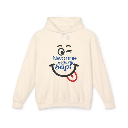 Nwanne Wetin Dey Sup? Hoodie – Playful Nigerian Pidgin Smile Sweatshirt