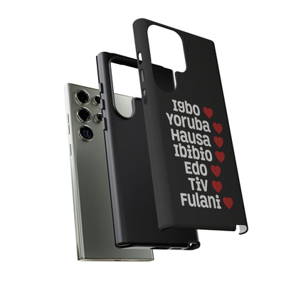 Phone Case — Nigerian Ethnic Pride Design (Igbo, Yoruba, Hausa, Ibibio, Edo, Tiv, Fulani)