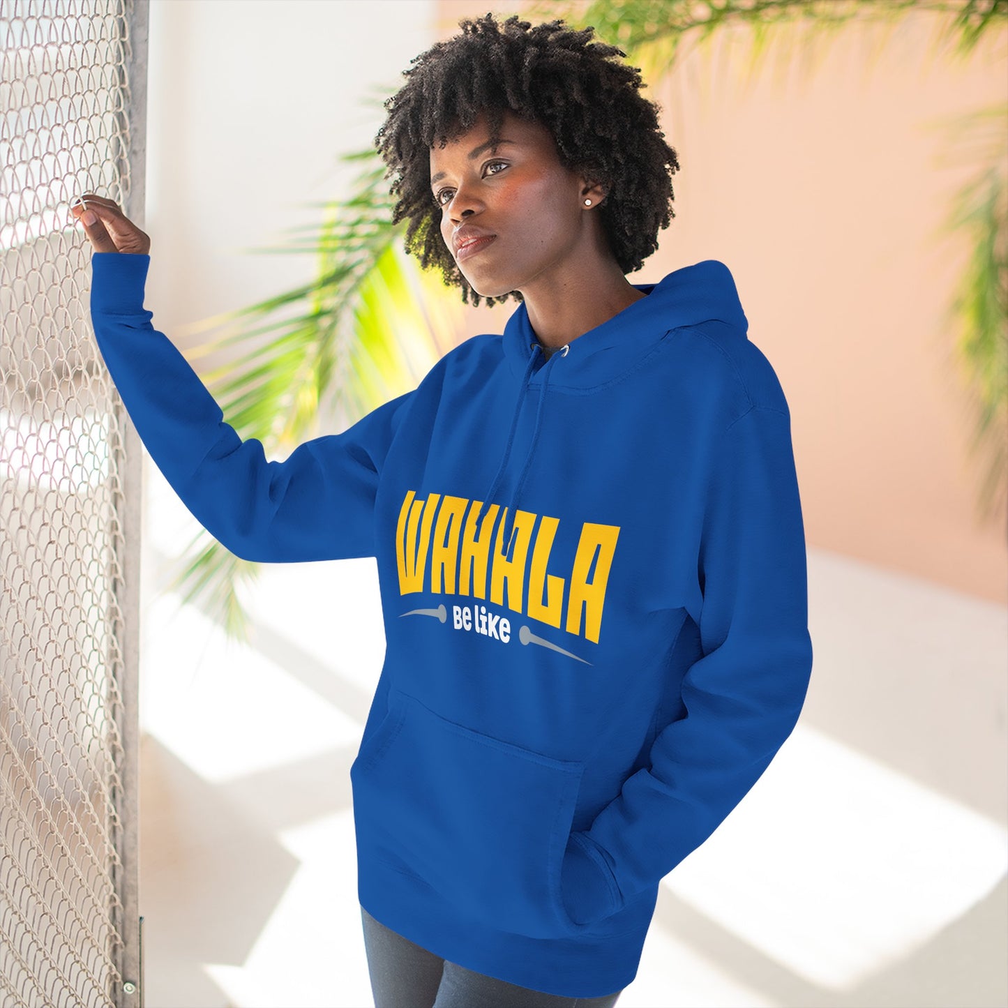 Wahalla be like Bicycle Fleece Hoodie | Great for Cyclists, Casual Wear, Gifts, Fall Fashion, Bike Festivals