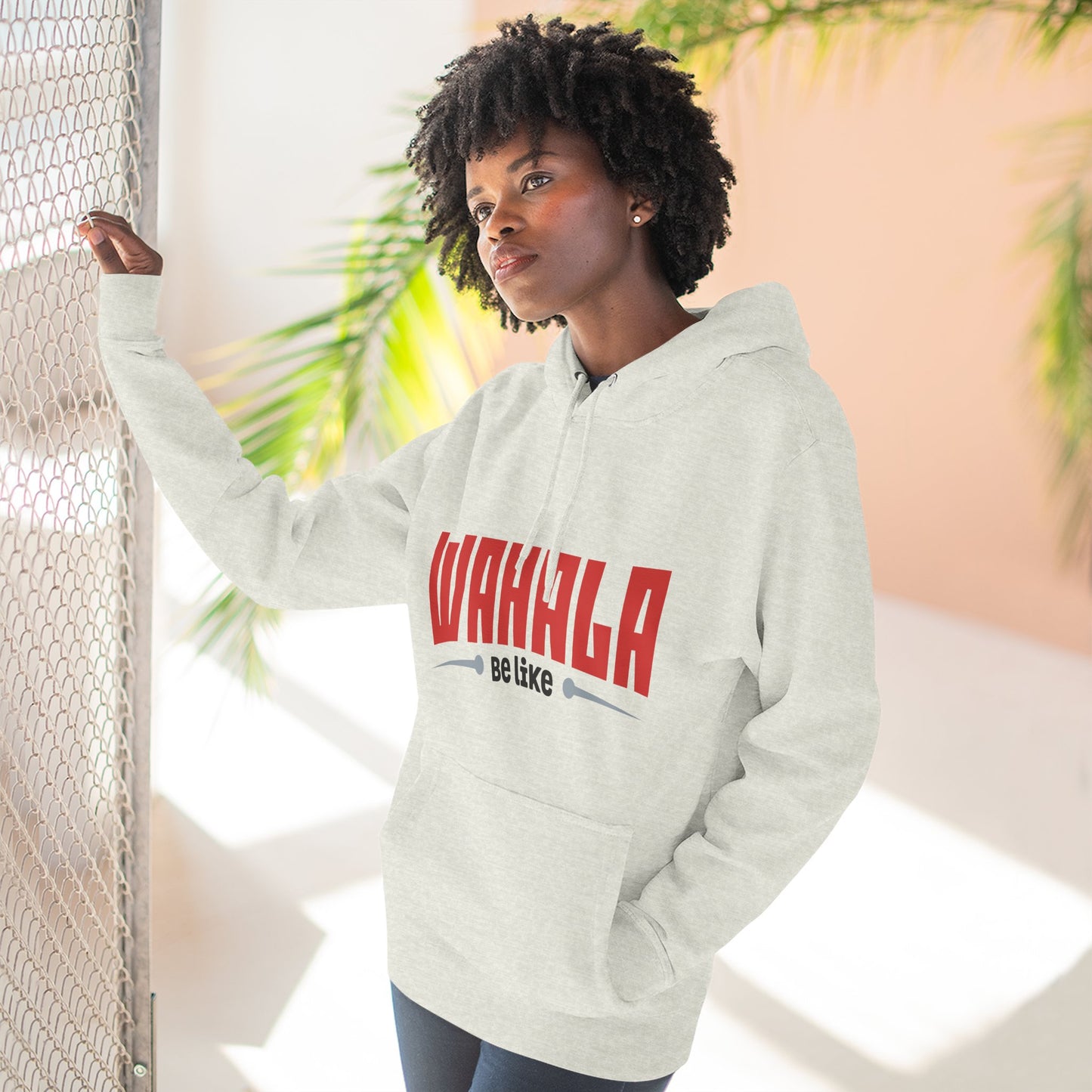Wahalla be like Bicycle Fleece Hoodie | Great for Cyclists, Casual Wear, Gifts, Fall Fashion, Bike Festivals