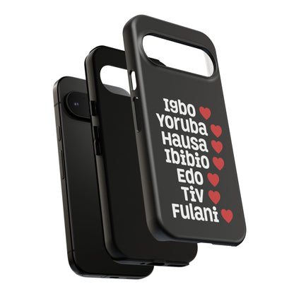 Phone Case — Nigerian Ethnic Pride Design (Igbo, Yoruba, Hausa, Ibibio, Edo, Tiv, Fulani)