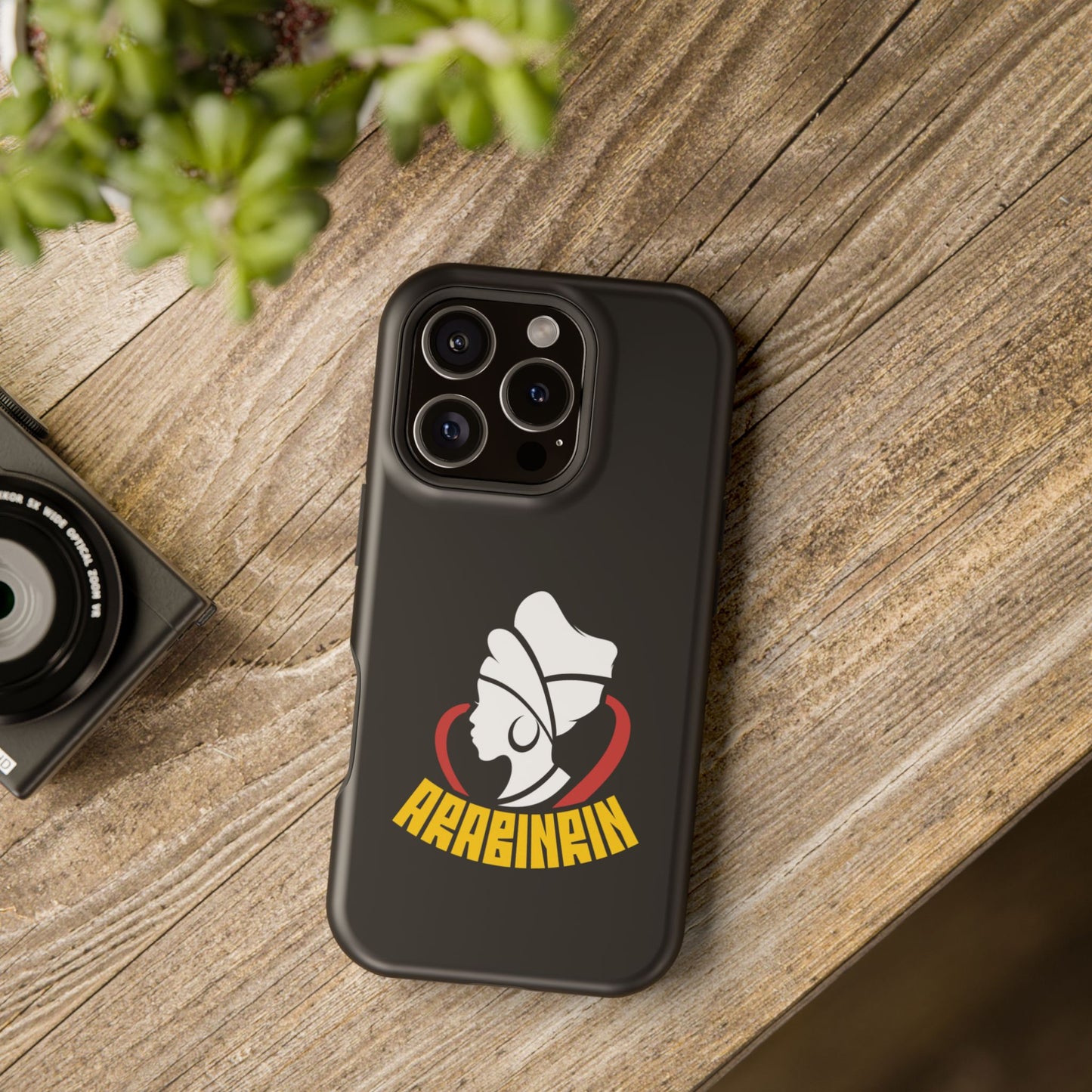 Magnetic Impact-Resistant Phone Case — Arabicin Logo