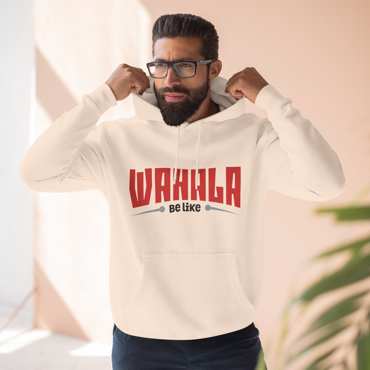 Wahalla be like Bicycle Fleece Hoodie | Great for Cyclists, Casual Wear, Gifts, Fall Fashion, Bike Festivals