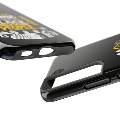 Phone Case — "Home Is Not a Place, It's a People" Black Tough Protective Cover