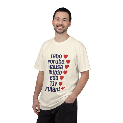 T-Shirt — Nigerian Ethnic Pride Tee (Igbo, Yoruba, Hausa, Ibibio, Edo, Tiv, Fulani)