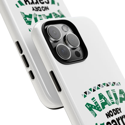 Nigerian-Inspired Tough Phone Case, Unique Gift, Trendy Accessory, Durable Protection, Fun Design for All Occasions