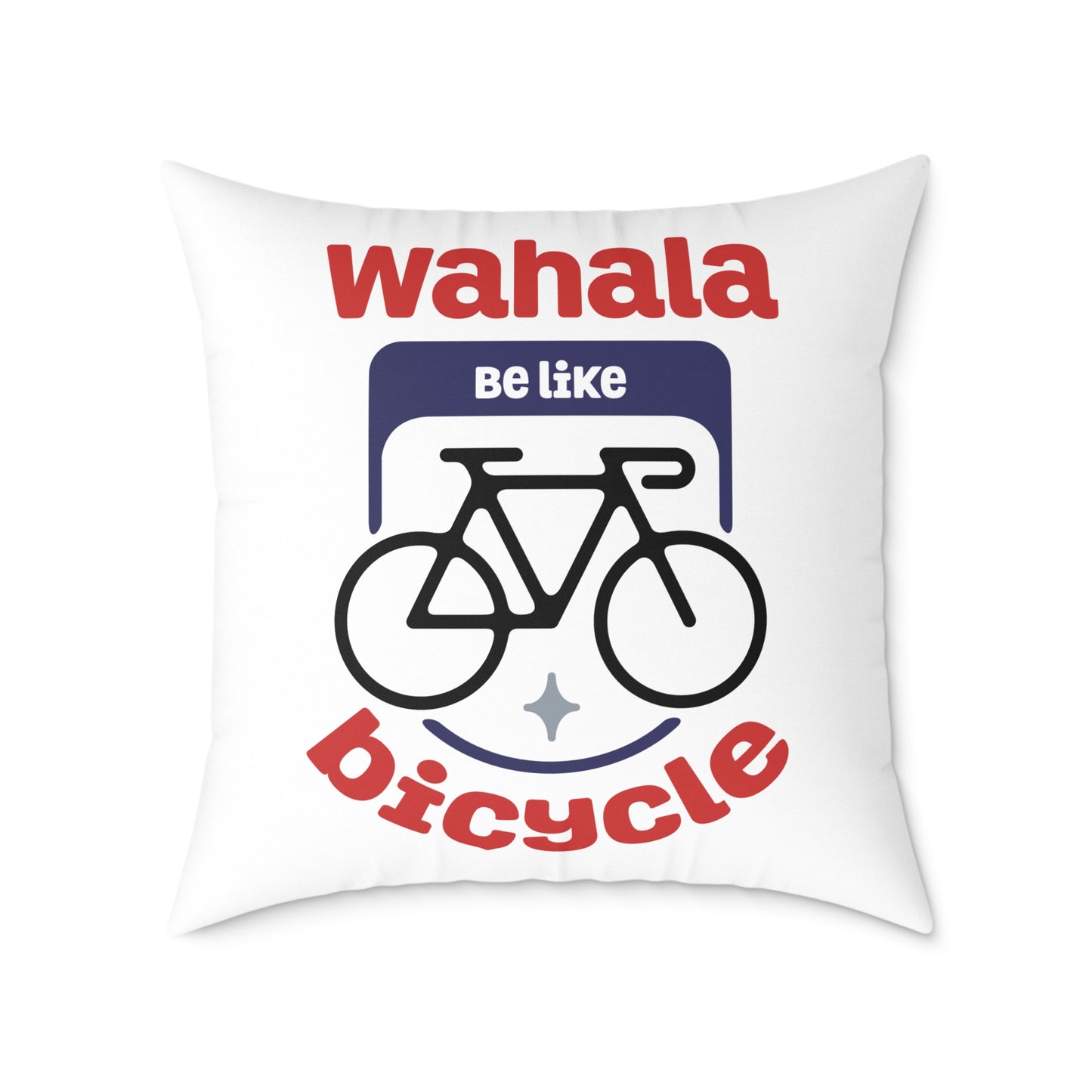 Bicycle-Themed Decorative Pillow, Fun and Whimsical Home Accent, Cycling Lover Gift, Couch Cushion, Modern Living Room Decor