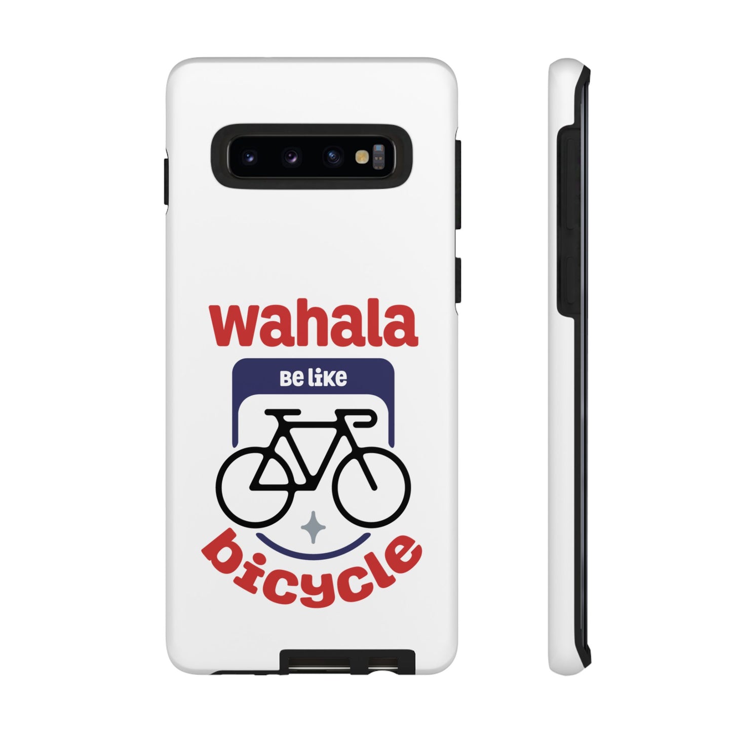 Phone Case | Wahala Be Like Bicycle Tough Cases | Gift for Cyclists | Funny Phone Cover | Trendy Cycling Accessories