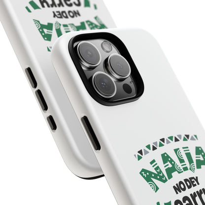 Nigerian-Inspired Tough Phone Case, Unique Gift, Trendy Accessory, Durable Protection, Fun Design for All Occasions