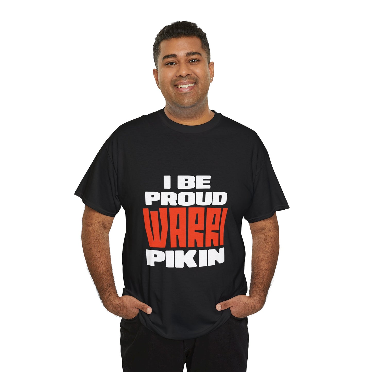 ''I be proud warri pikin'' Unisex Heavy Cotton Tee
