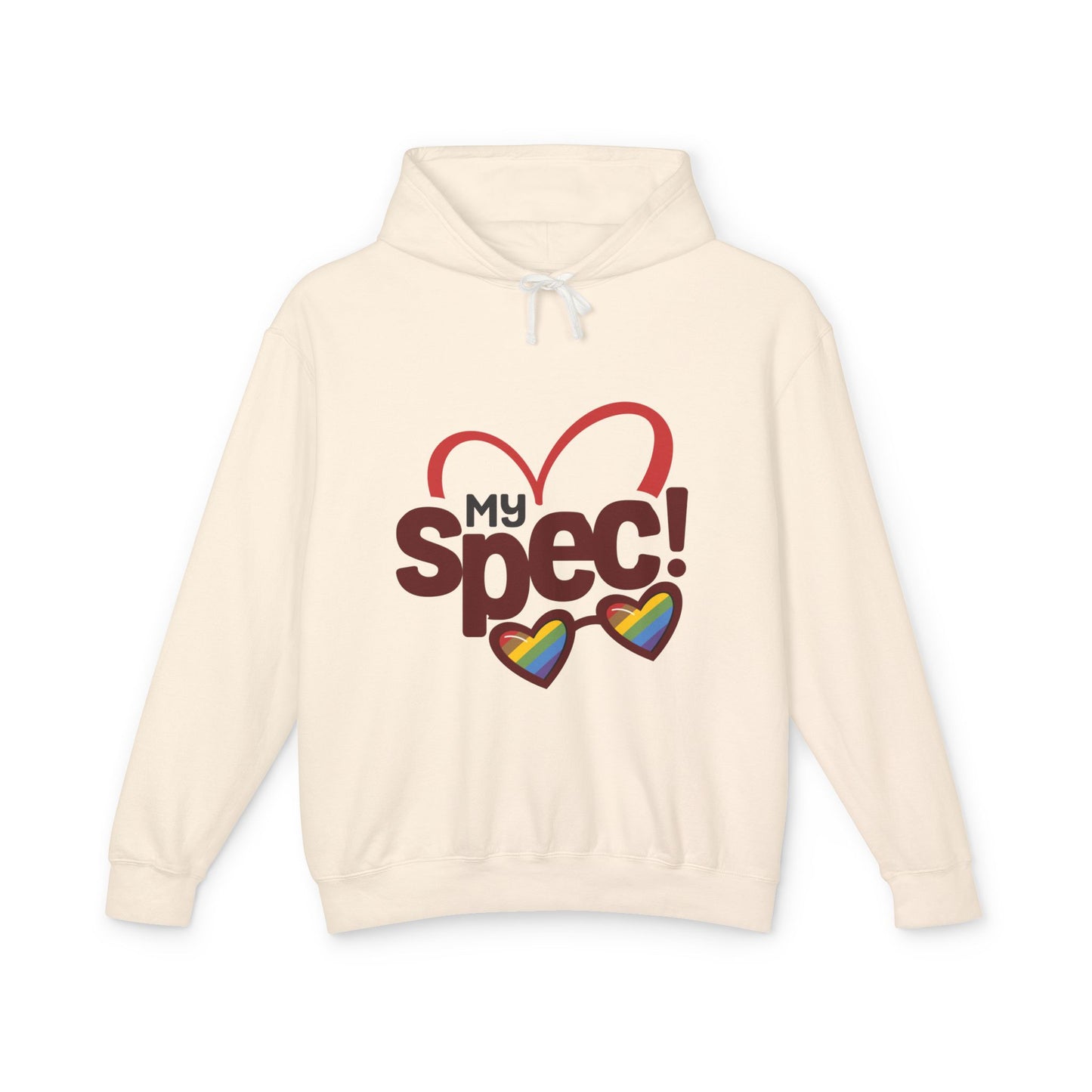 My Spec! Hoodie — Heart & Rainbow Sunglasses Sweatshirt