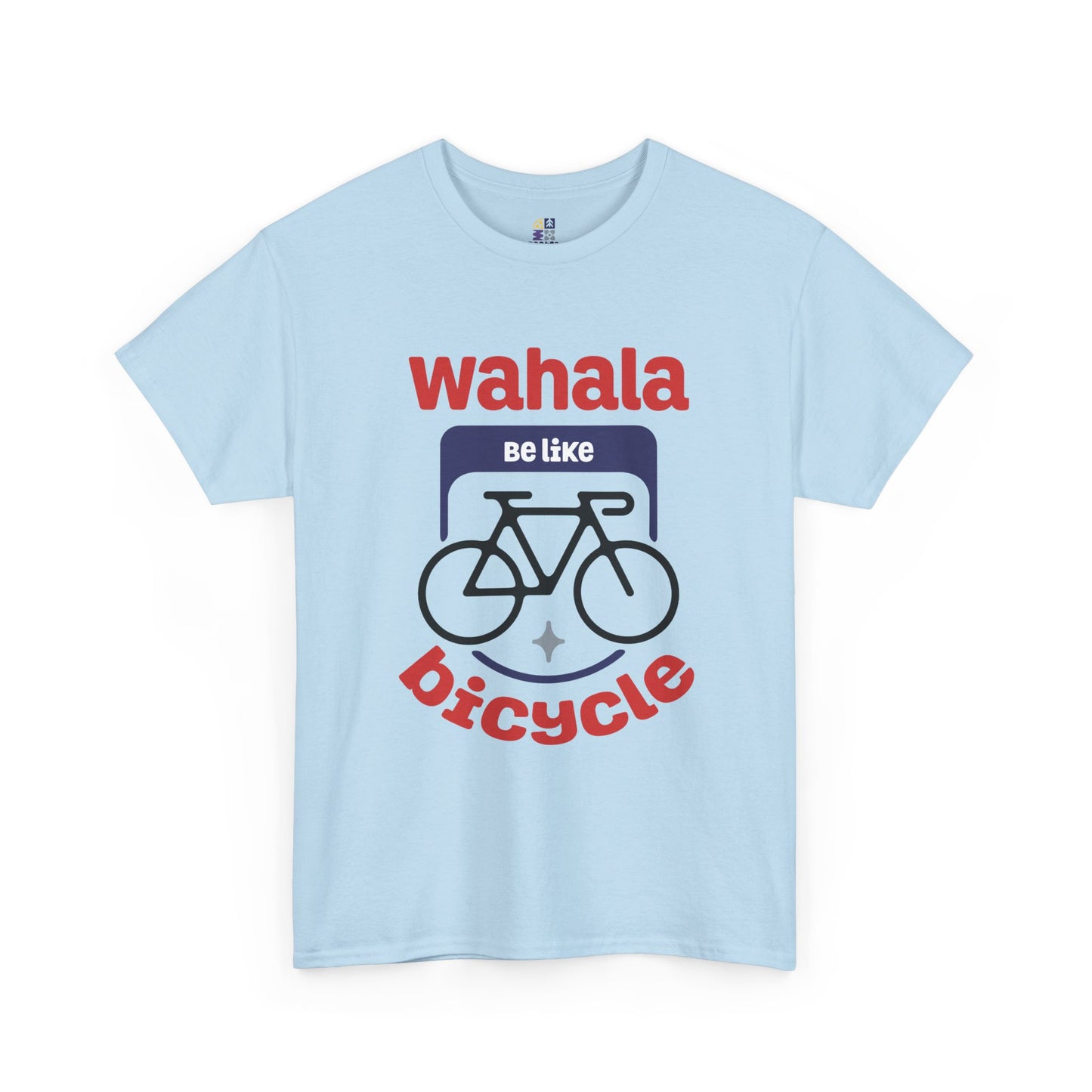 Wahala be like Bicycle Unisex Heavy Cotton Tee, Perfect Gift for Cyclists, Casual Wear, Bike Enthusiasts, Fun Statement Shirt