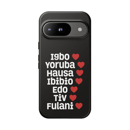 Phone Case — Nigerian Ethnic Pride Design (Igbo, Yoruba, Hausa, Ibibio, Edo, Tiv, Fulani)