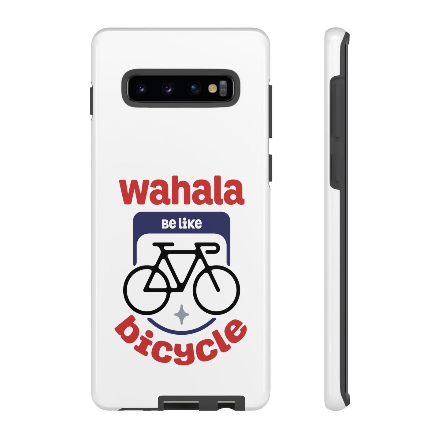 Phone Case | Wahala Be Like Bicycle Tough Cases | Gift for Cyclists | Funny Phone Cover | Trendy Cycling Accessories
