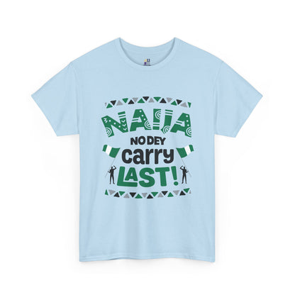 Nigerian Pride Unisex Heavy Cotton Tee, Fun Statement T-Shirt, Perfect for Casual Wear, Cultural Celebrations, Gift for Friends