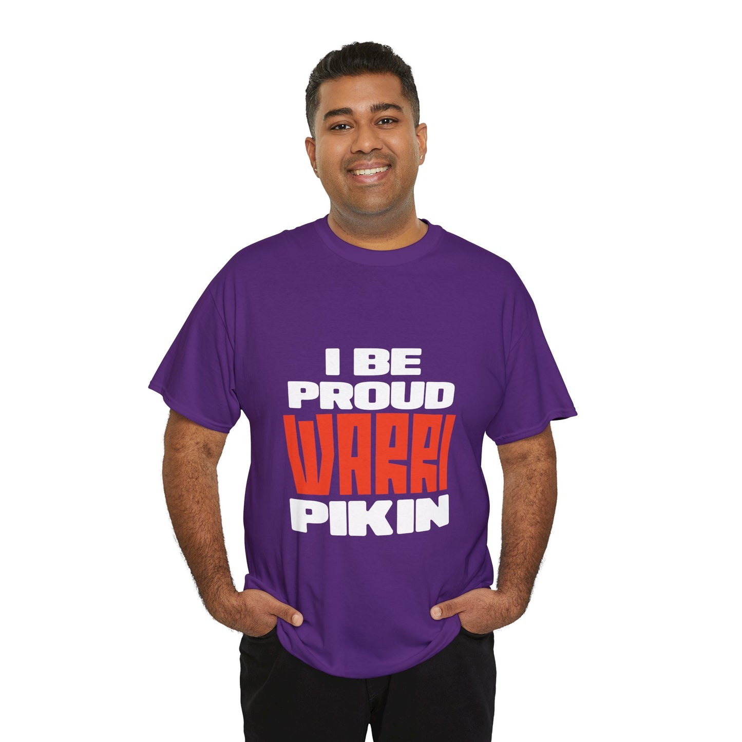 ''I be proud warri pikin'' Unisex Heavy Cotton Tee