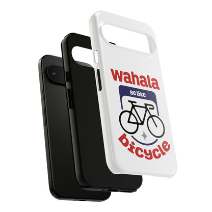Phone Case | Wahala Be Like Bicycle Tough Cases | Gift for Cyclists | Funny Phone Cover | Trendy Cycling Accessories