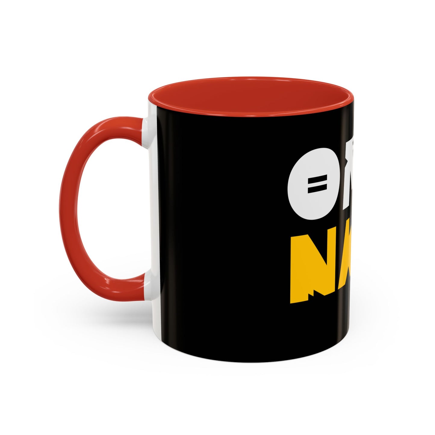 Coffee Omo Naija Accent Mug — Bold Black & Yellow Gamer Coffee Cup