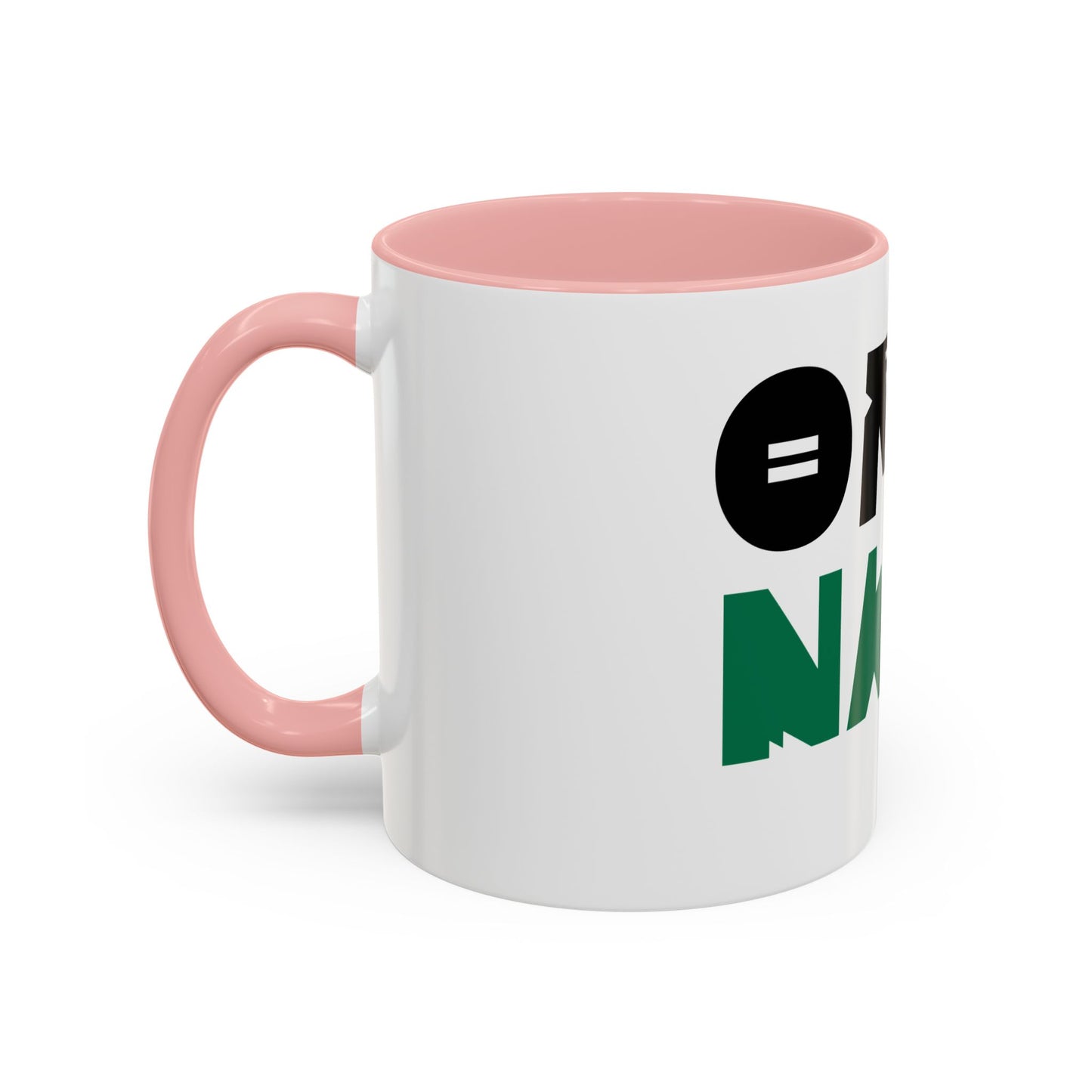'OMO NAIJA' Accent Coffee Mug — Bold Green & Black