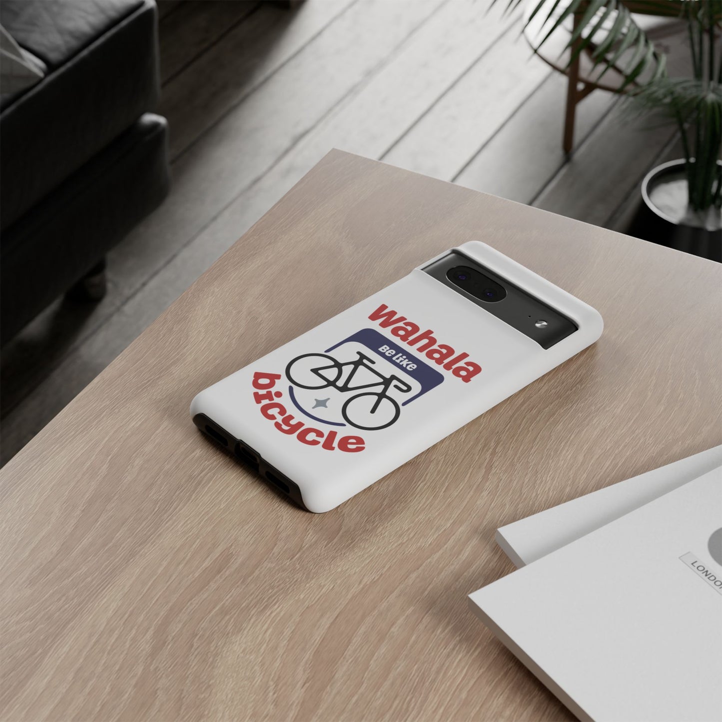 Phone Case | Wahala Be Like Bicycle Tough Cases | Gift for Cyclists | Funny Phone Cover | Trendy Cycling Accessories