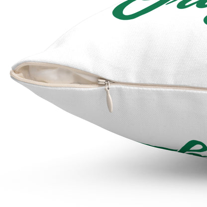 Certified Naija Proof of Origin Square Pillow — Nigerian Pride Decorative Throw Pillow