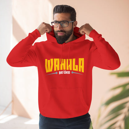 Wahalla be like Bicycle Fleece Hoodie | Great for Cyclists, Casual Wear, Gifts, Fall Fashion, Bike Festivals