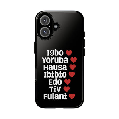 Phone Case — Nigerian Ethnic Pride Design (Igbo, Yoruba, Hausa, Ibibio, Edo, Tiv, Fulani)