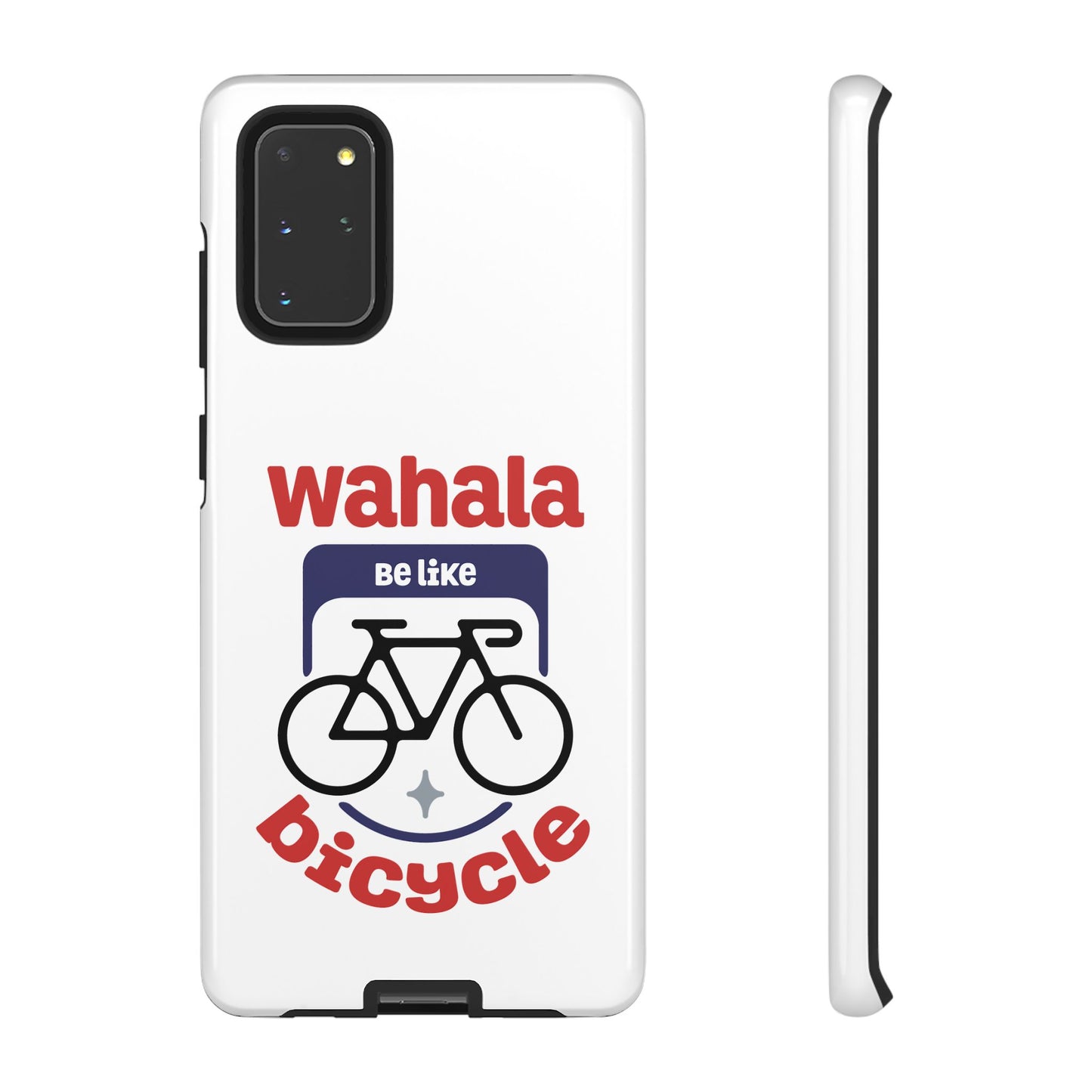 Phone Case | Wahala Be Like Bicycle Tough Cases | Gift for Cyclists | Funny Phone Cover | Trendy Cycling Accessories