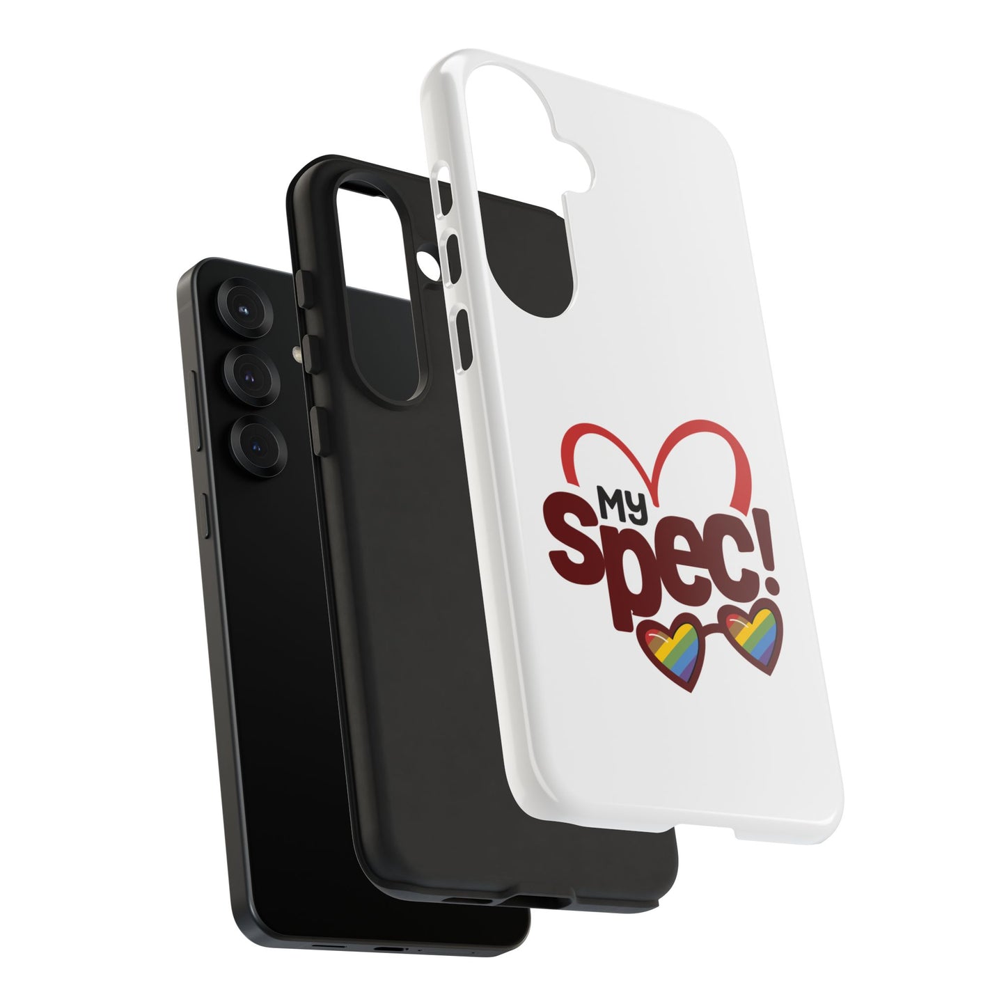 My Spec! Phone Case — Rainbow Heart Protective Case