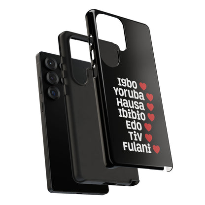 Phone Case — Nigerian Ethnic Pride Design (Igbo, Yoruba, Hausa, Ibibio, Edo, Tiv, Fulani)