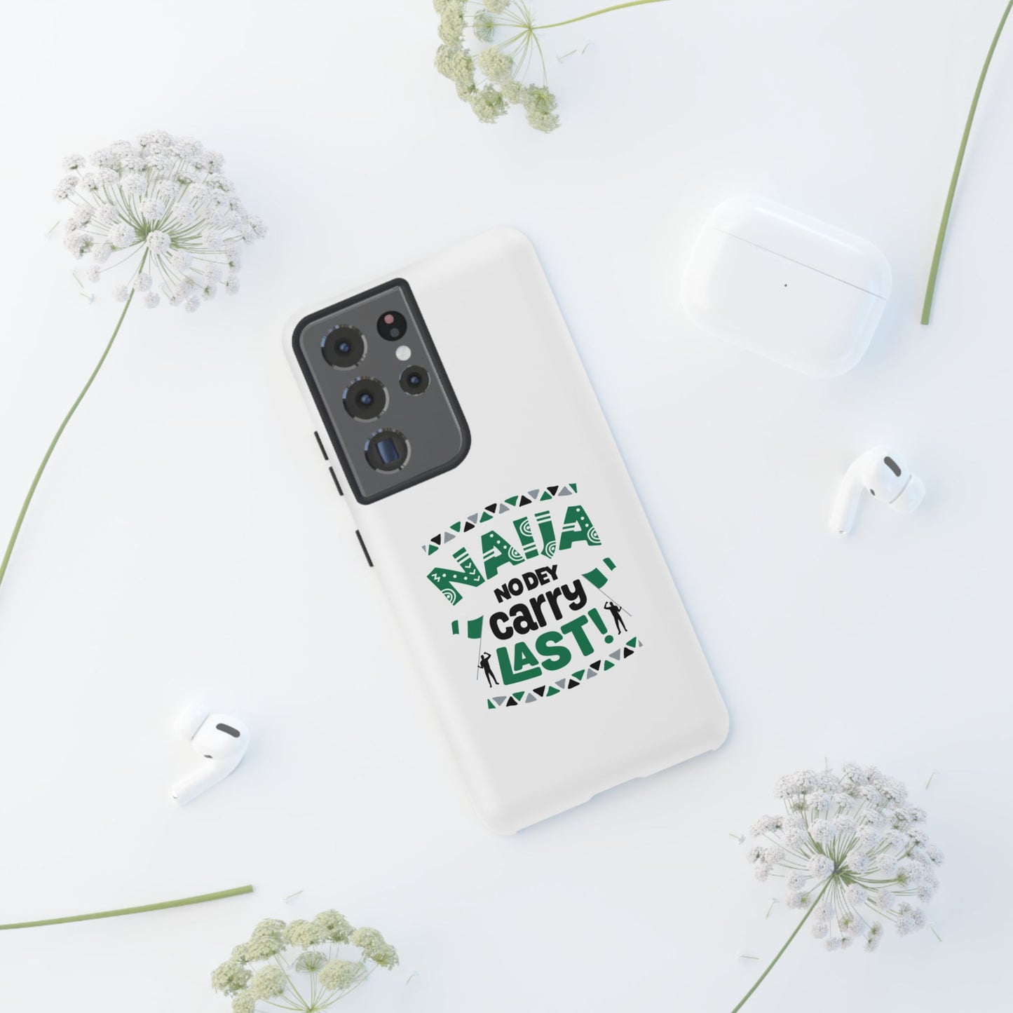 Nigerian-Inspired Tough Phone Case, Unique Gift, Trendy Accessory, Durable Protection, Fun Design for All Occasions