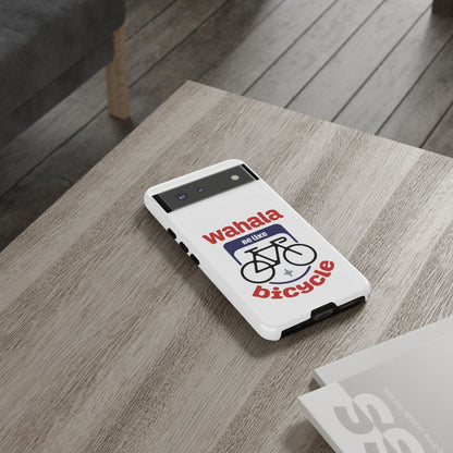 Phone Case | Wahala Be Like Bicycle Tough Cases | Gift for Cyclists | Funny Phone Cover | Trendy Cycling Accessories