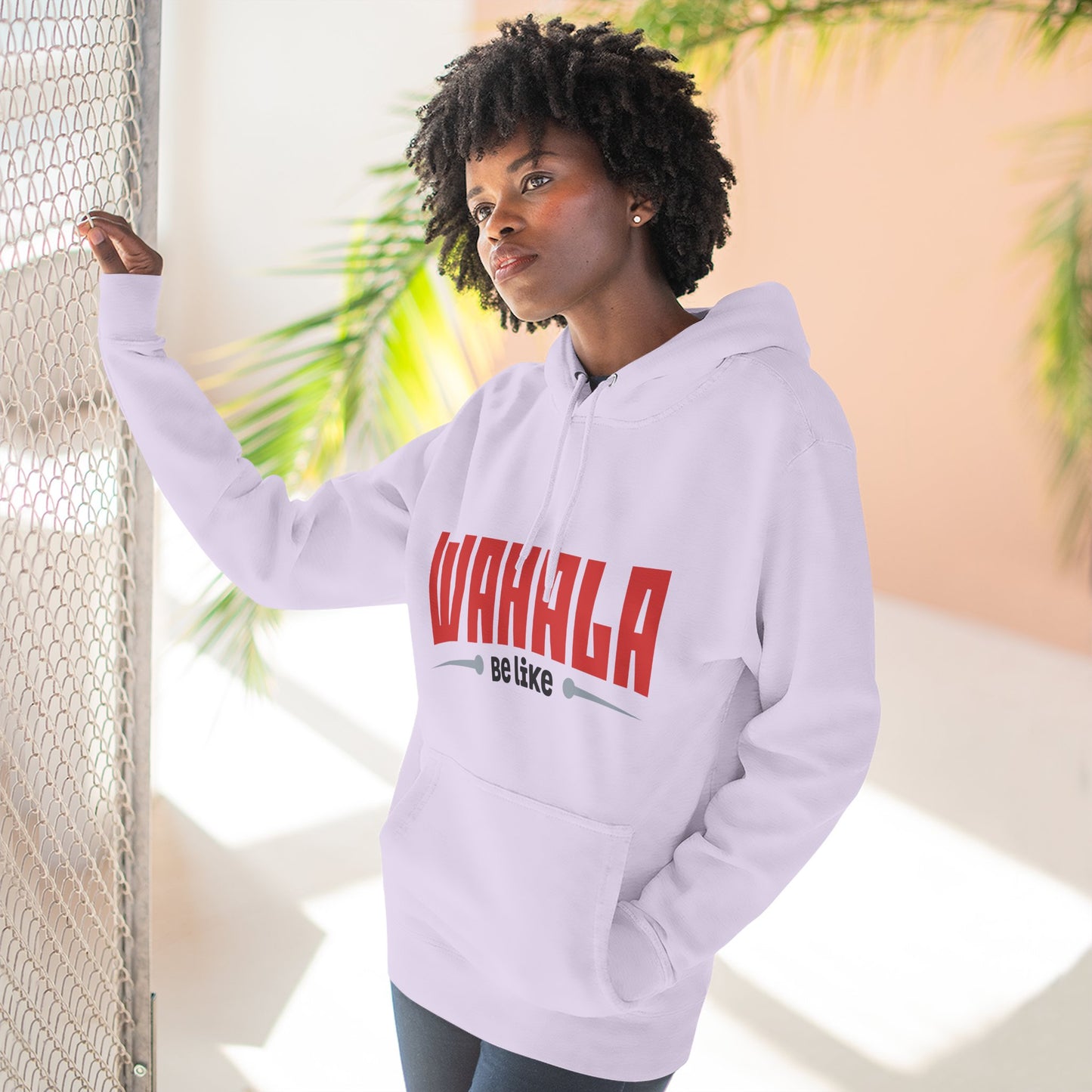 Wahalla be like Bicycle Fleece Hoodie | Great for Cyclists, Casual Wear, Gifts, Fall Fashion, Bike Festivals