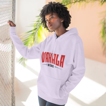 Wahalla be like Bicycle Fleece Hoodie | Great for Cyclists, Casual Wear, Gifts, Fall Fashion, Bike Festivals