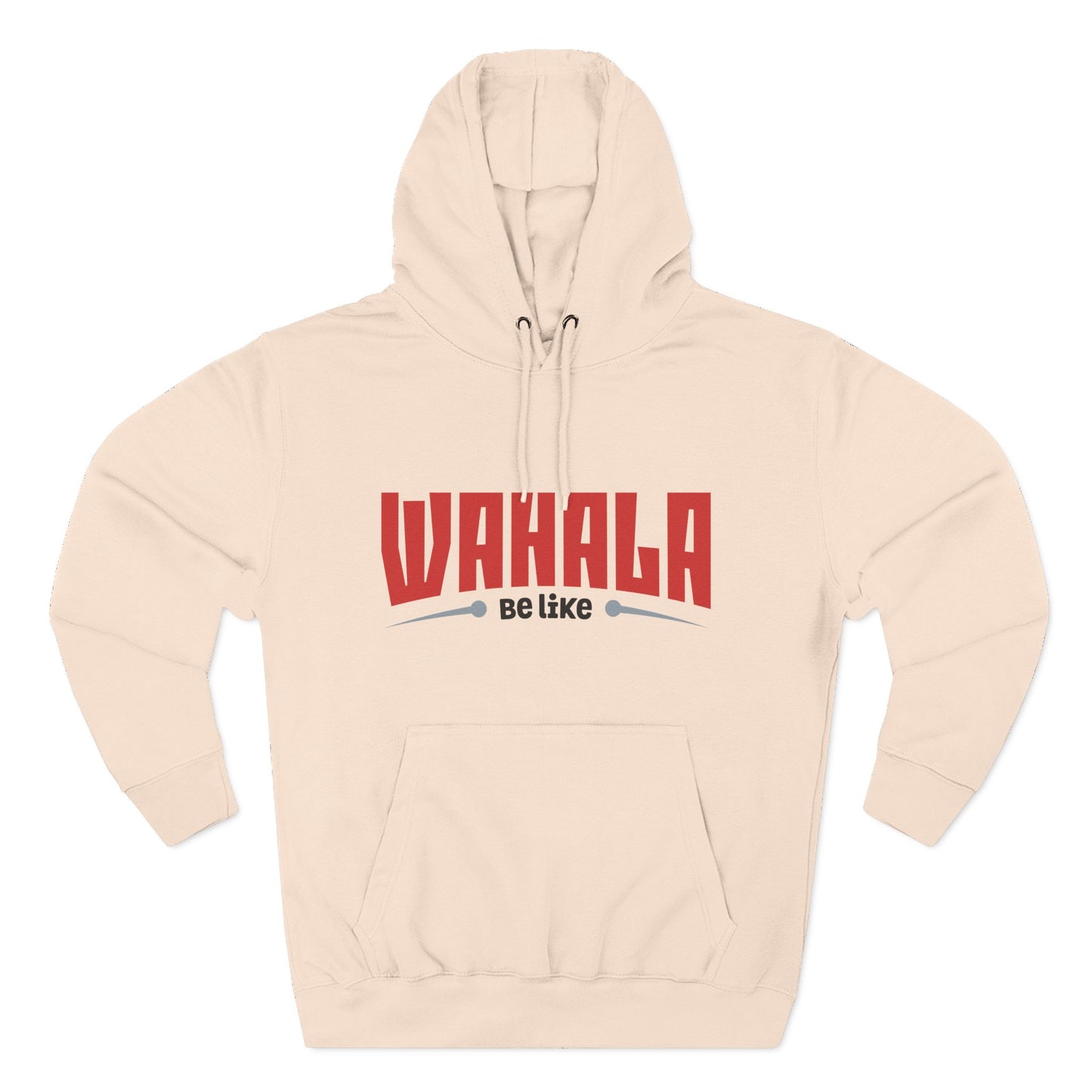 Wahalla be like Bicycle Fleece Hoodie | Great for Cyclists, Casual Wear, Gifts, Fall Fashion, Bike Festivals