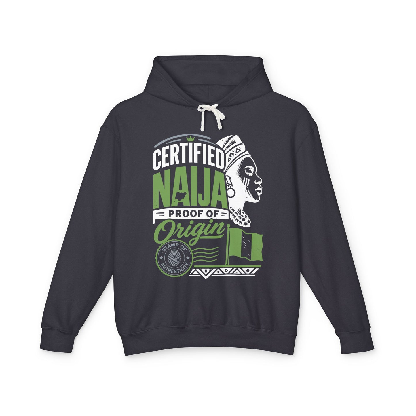Certified Naija Hoodie — Nigerian Pride "Proof of Origin" Sweatshirt