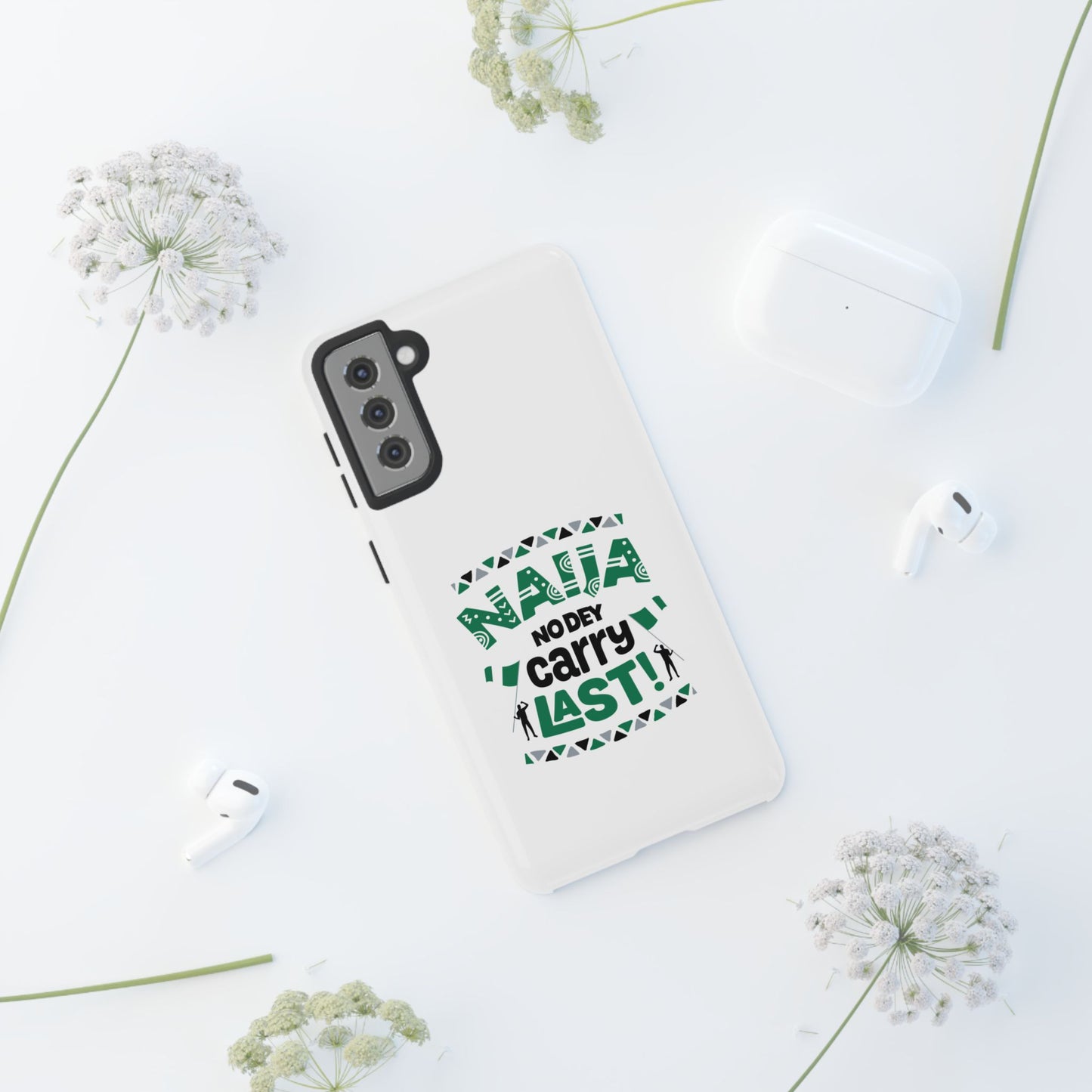 Nigerian-Inspired Tough Phone Case, Unique Gift, Trendy Accessory, Durable Protection, Fun Design for All Occasions