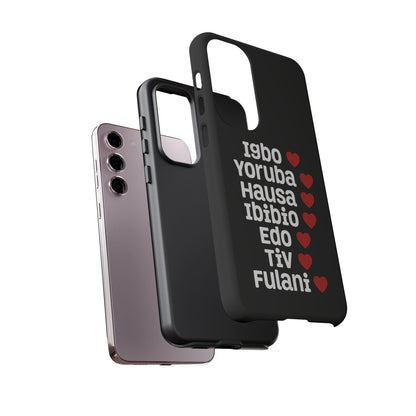 Phone Case — Nigerian Ethnic Pride Design (Igbo, Yoruba, Hausa, Ibibio, Edo, Tiv, Fulani)