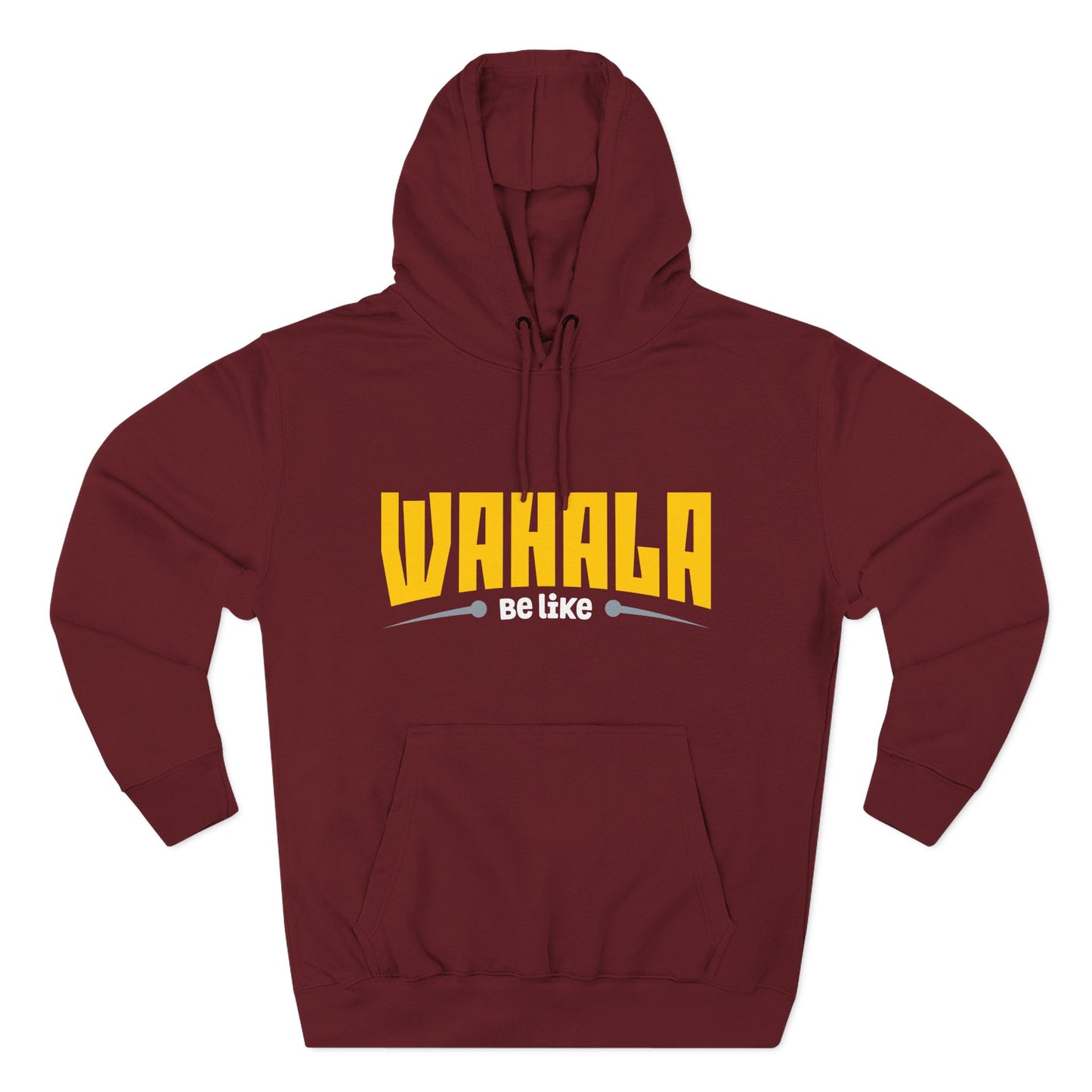 Wahalla be like Bicycle Fleece Hoodie | Great for Cyclists, Casual Wear, Gifts, Fall Fashion, Bike Festivals