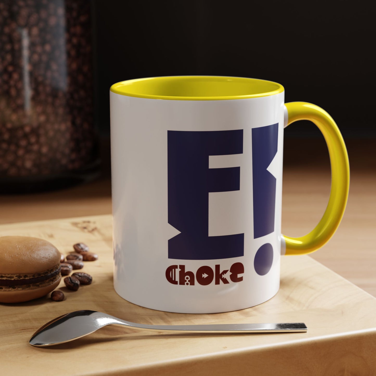 Coffee Mug — Bold “E Choke” Graphic Accent Mug (11/15oz)