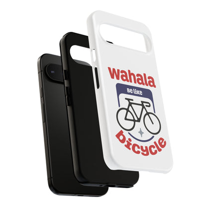 Phone Case | Wahala Be Like Bicycle Tough Cases | Gift for Cyclists | Funny Phone Cover | Trendy Cycling Accessories
