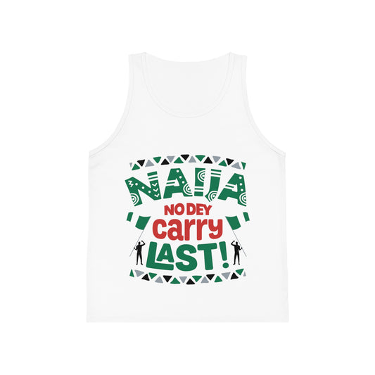 Kid's Tank Top - "Naija No Dey Carry Last" Nigerian Pride Graphic