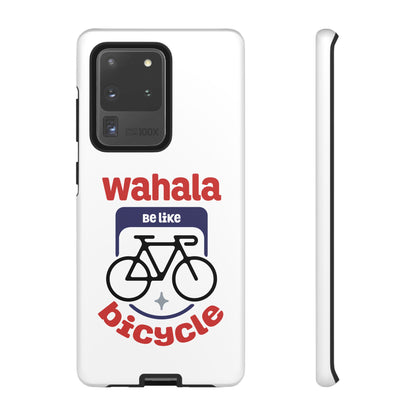 Phone Case | Wahala Be Like Bicycle Tough Cases | Gift for Cyclists | Funny Phone Cover | Trendy Cycling Accessories