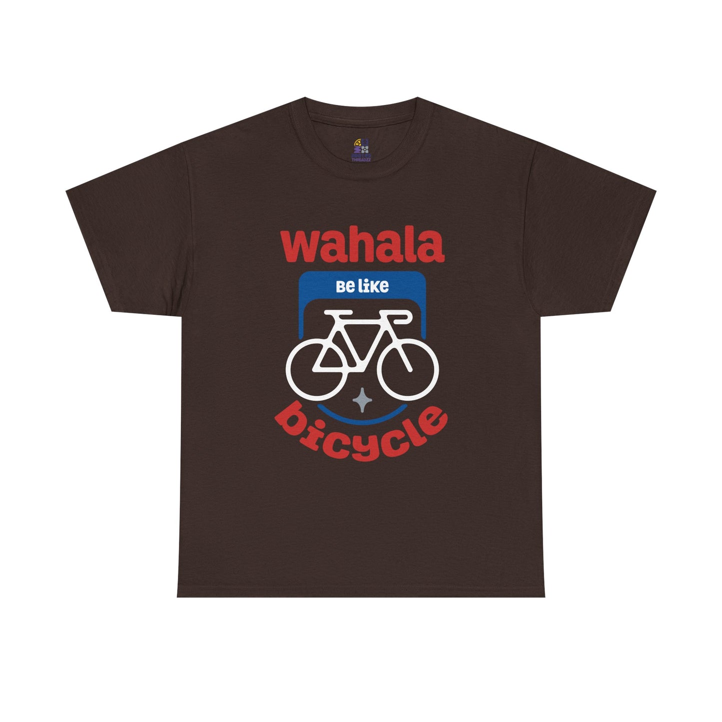 Wahala be like Bicycle Unisex Heavy Cotton Tee, Perfect Gift for Cyclists, Casual Wear, Bike Enthusiasts, Fun Statement Shirt