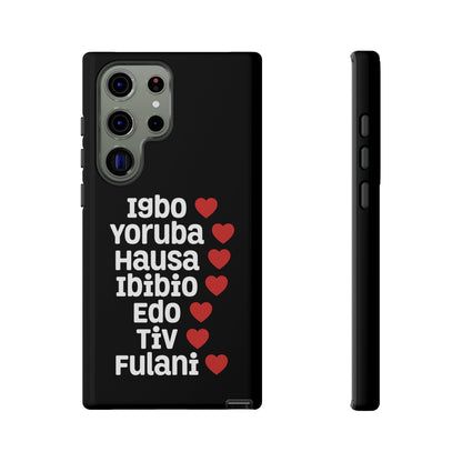 Phone Case — Nigerian Ethnic Pride Design (Igbo, Yoruba, Hausa, Ibibio, Edo, Tiv, Fulani)