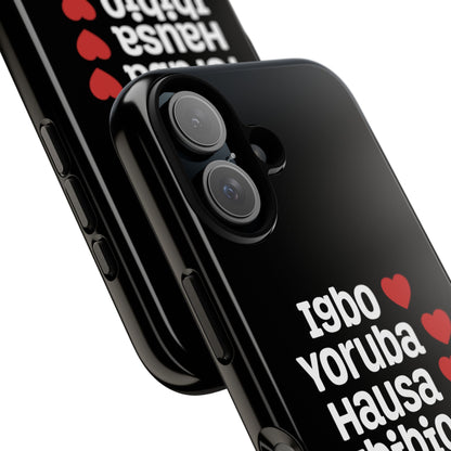 Phone Case — Nigerian Ethnic Pride Design (Igbo, Yoruba, Hausa, Ibibio, Edo, Tiv, Fulani)